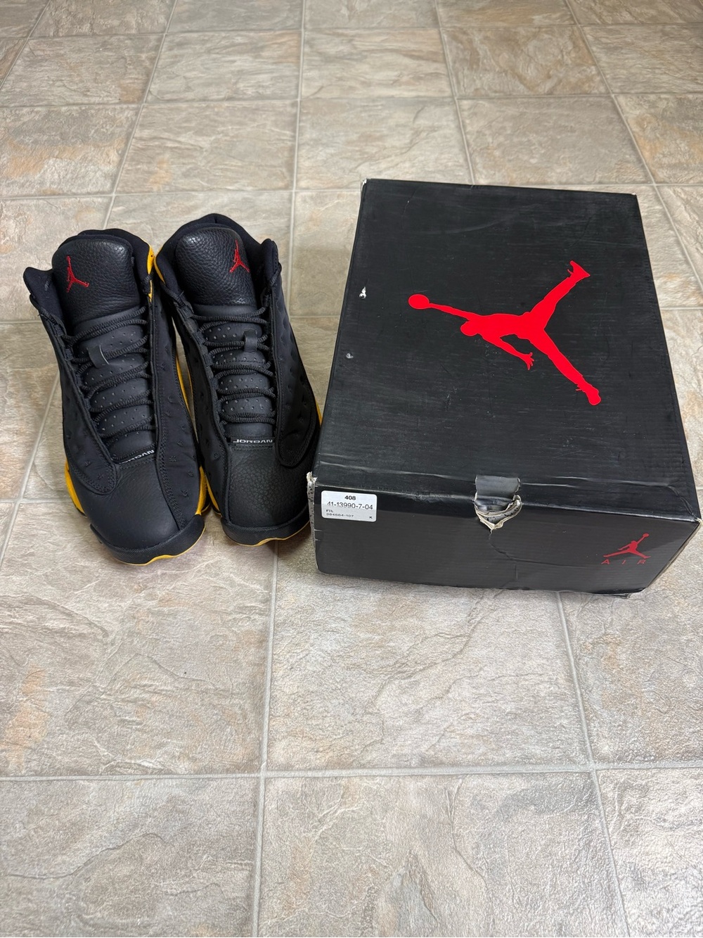 Air Jordan 13 Retro Carmelo Anthony Class Of 2002 Men Size 10 Yellow 414571-035